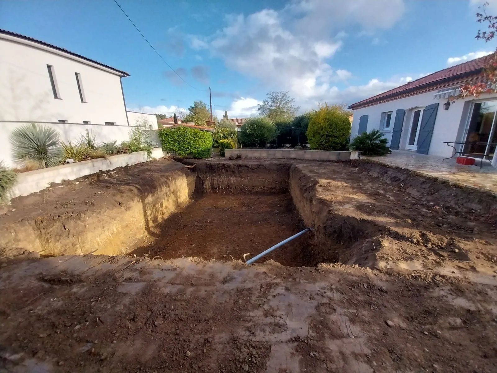 Terrassement pour piscine enterrée